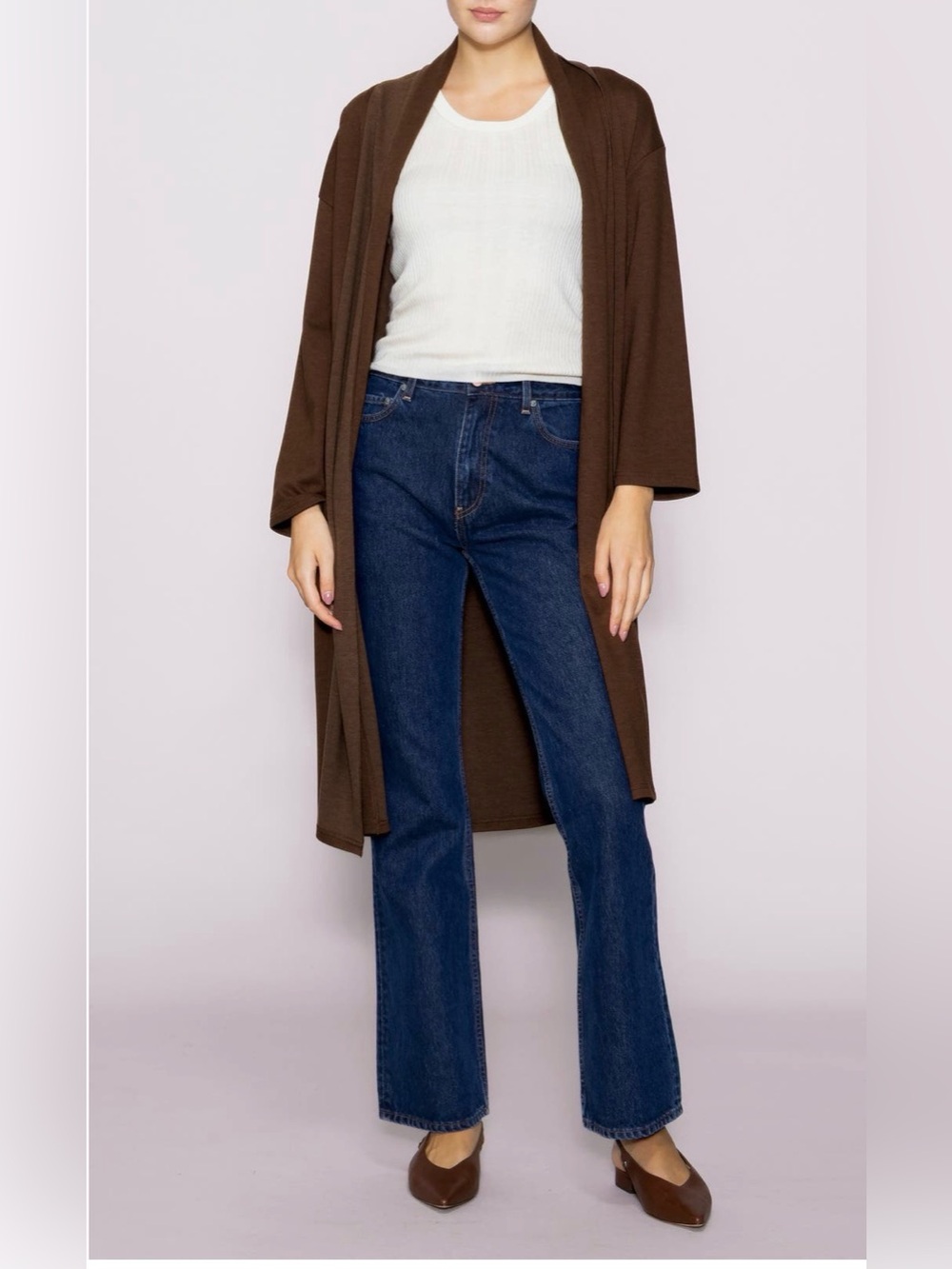NEW…Melloday Midlength Open-Front Sweater